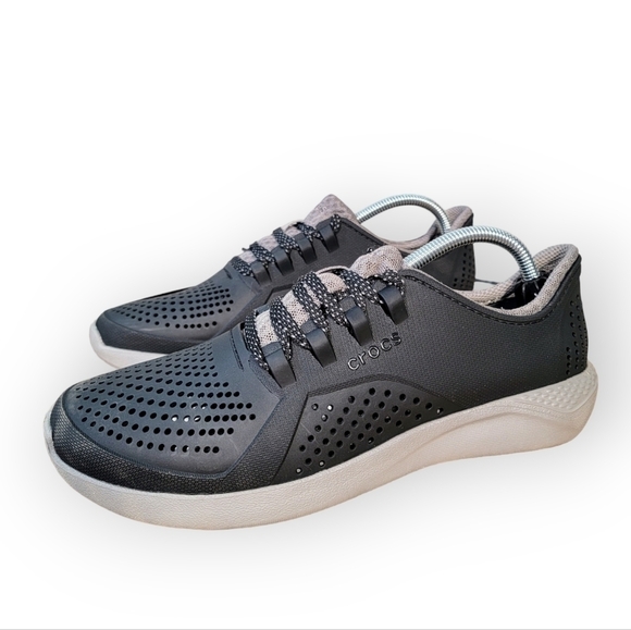 Crocs Literide Pacer Perforated Lace up Sneakers men's size 7 - Picture 1 of 15